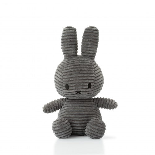 Miffy - Eco Cuddly Toy - Corduroy Grey - 23cm