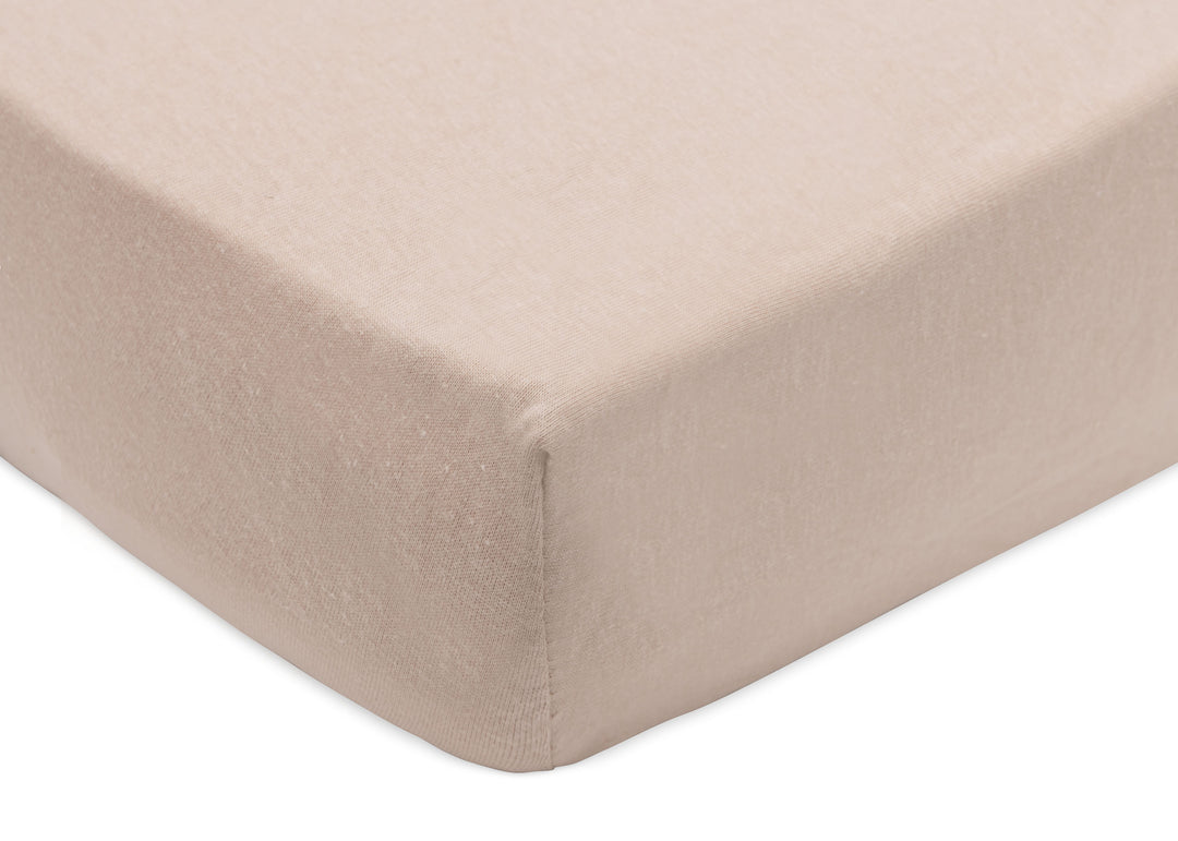 Jollein - Jersey Fitted Sheet 60x120cm - Wild Rose/Biscuit - 2 Pack