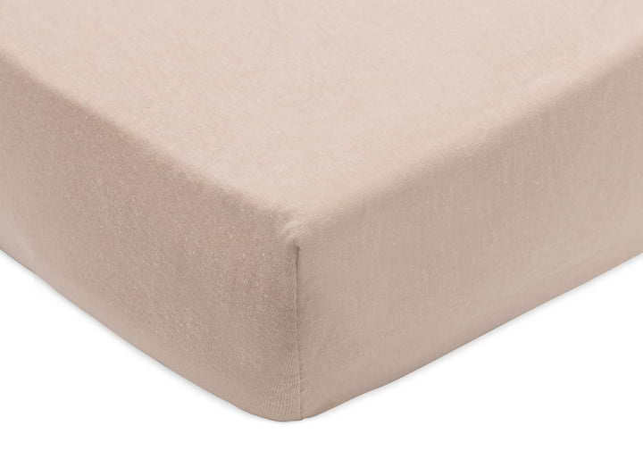 Jollein - Fitted Sheet Jersey 70x140cm - Wild Rose/Biscuit - 2 Pack