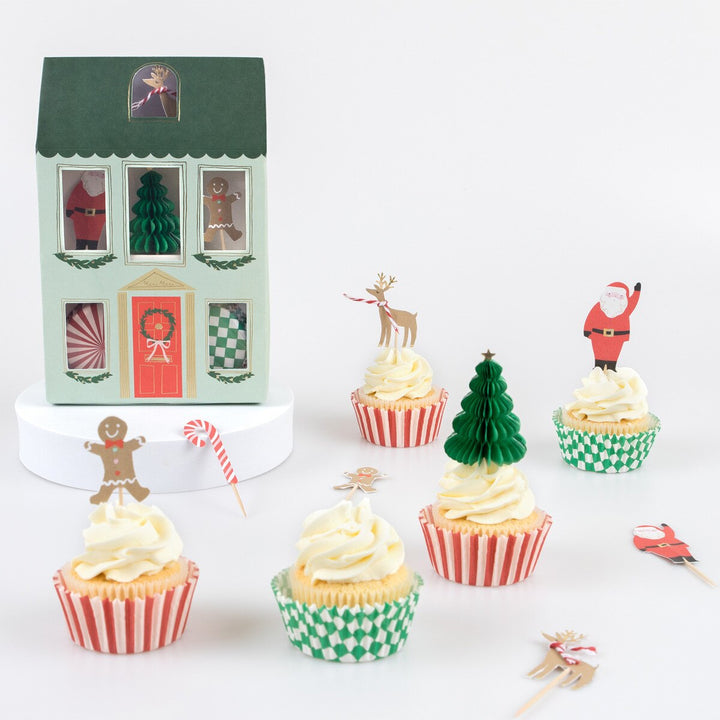 Meri Meri - Festive House Cupcake Kit