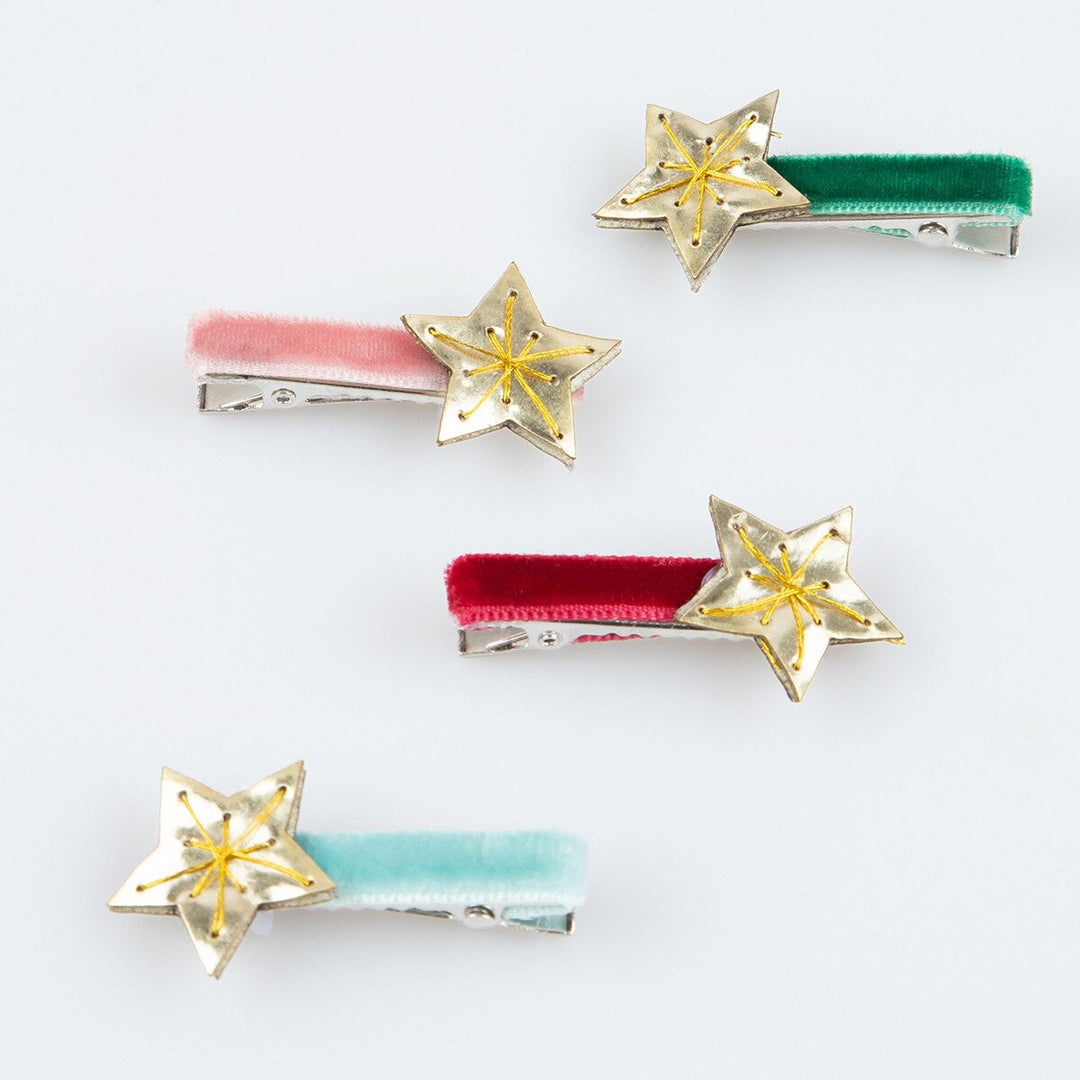 Meri Meri - Gold Star Hair Clips