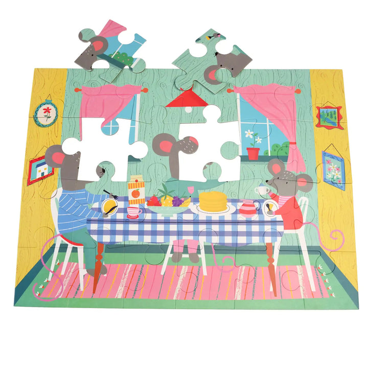 Rex London - 24 Piece Floor Puzzle - Mouse In A House