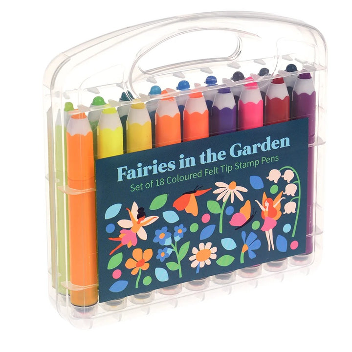 Rex London - Felt Tip Stamp Pens - Fairies in the Garden