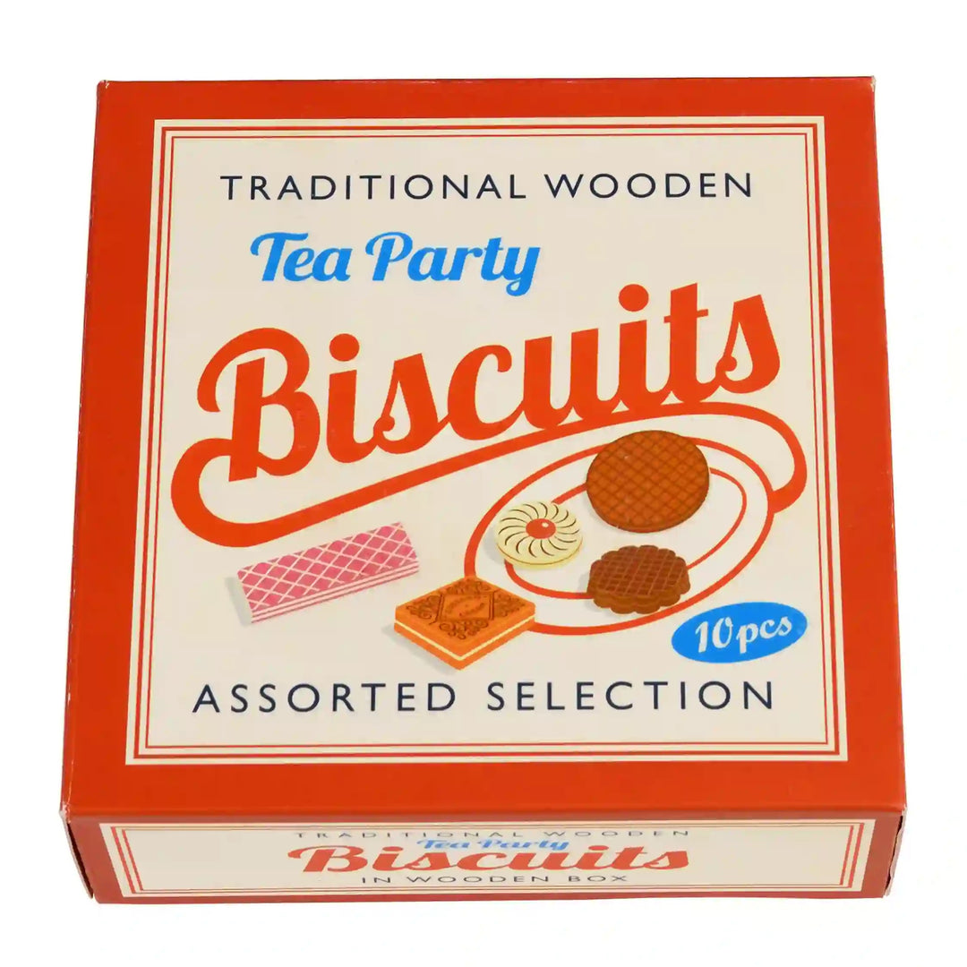 Rex London - Traditional Wooden Biscuit Box - Counting Game