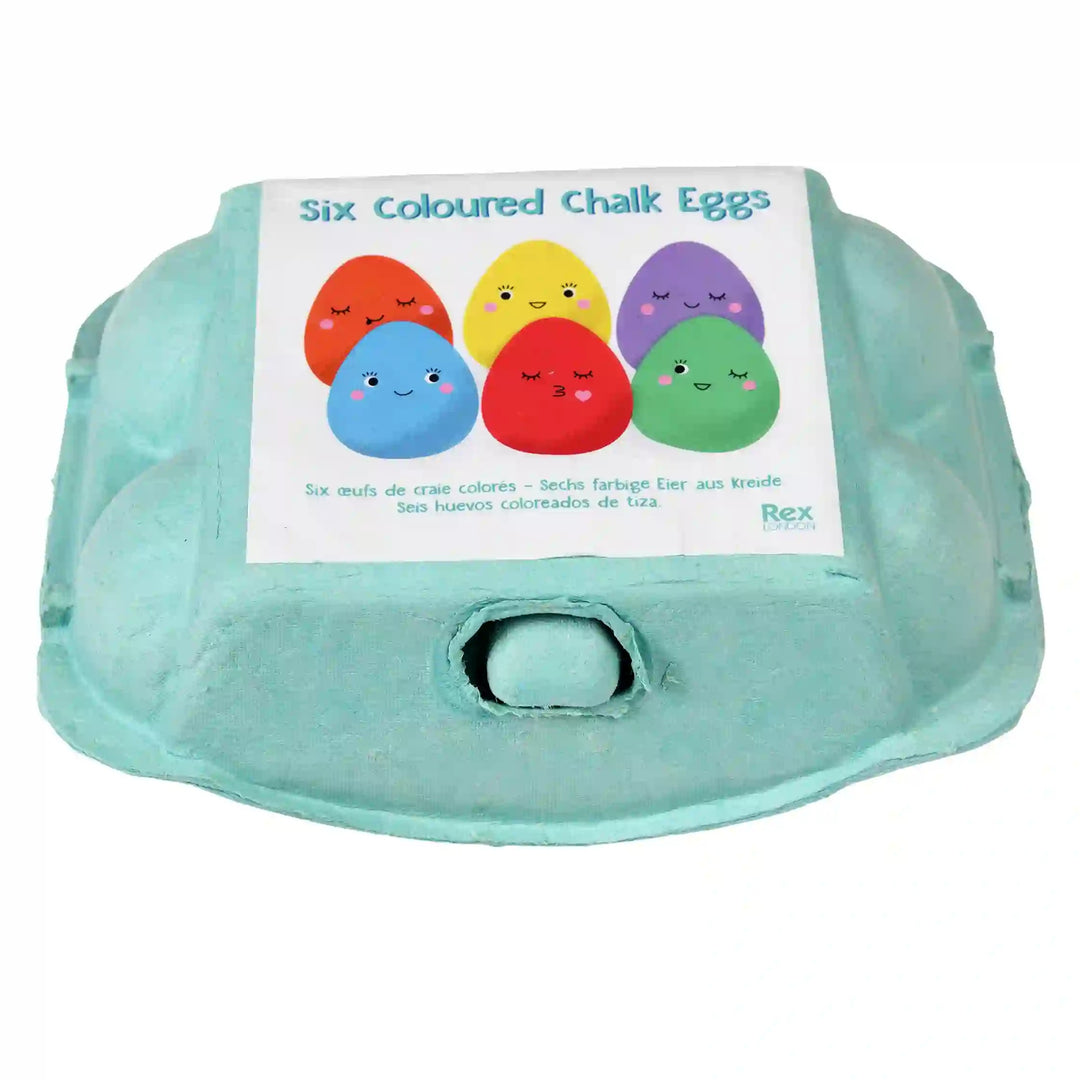 Rex London - Six Coloured Chalk Eggs