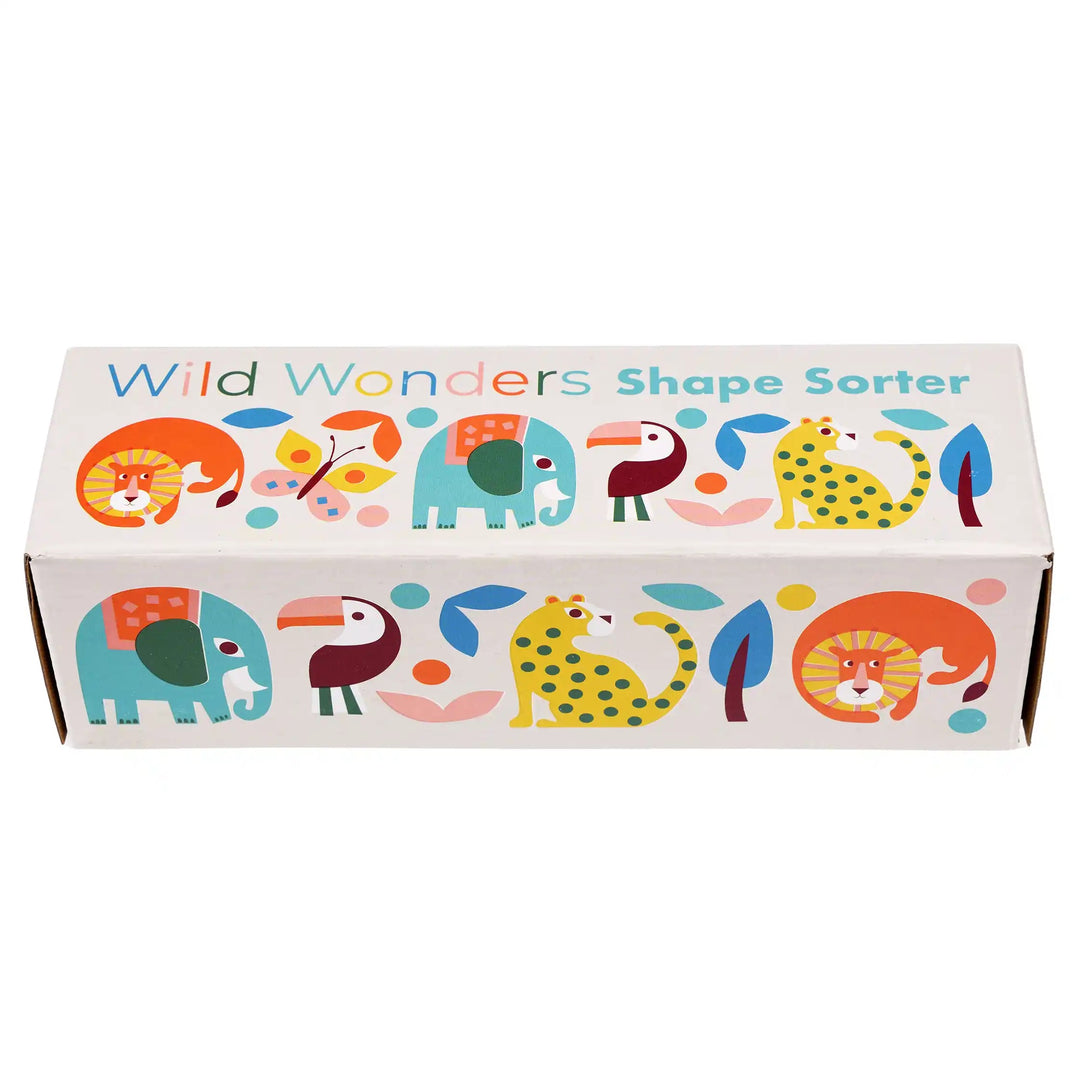 Rex London - Wooden Shape Sorter - Wild Wonders - Mabel & Fox