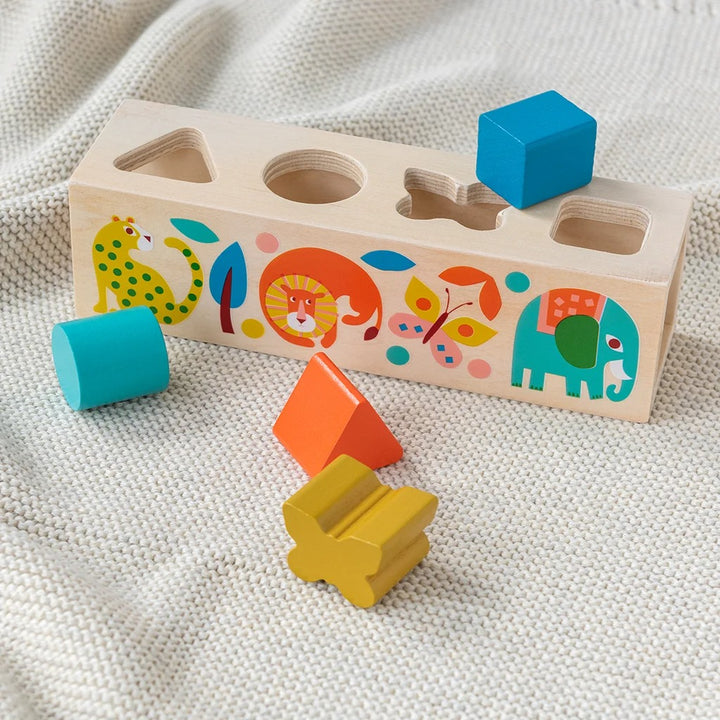 Rex London - Wooden Shape Sorter - Wild Wonders - Mabel & Fox