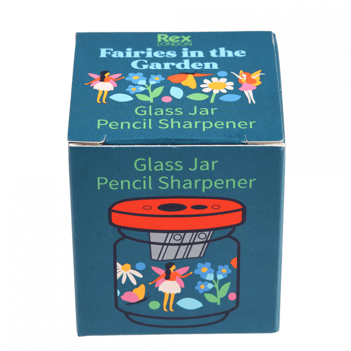 Rex London - Glass Jar Pencil Sharpener - Fairies in the Garden