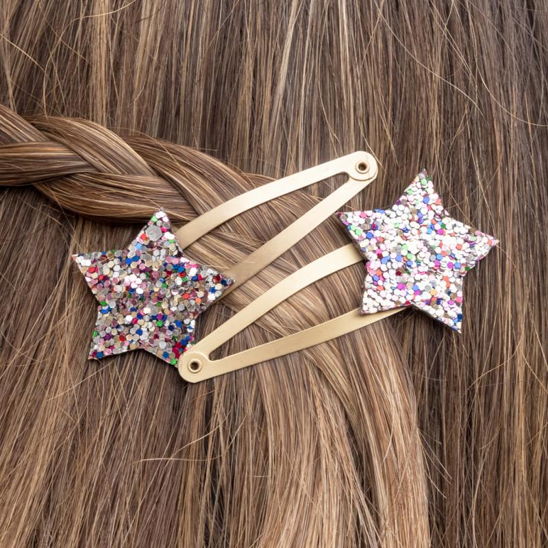 Rex London - Glitter hair clips (set of 2) - Fairies in the Garden - Star