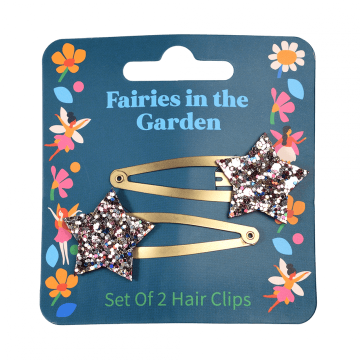 Rex London - Glitter hair clips (set of 2) - Fairies in the Garden - Star