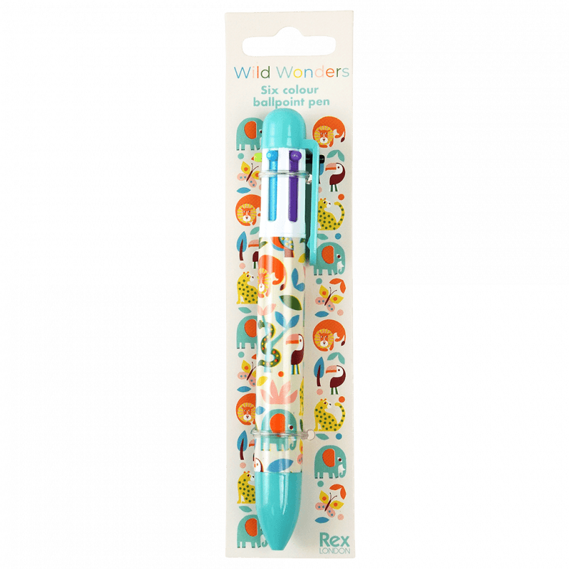 Gainsborough Giftware - Six colour pen - Wild Wonders