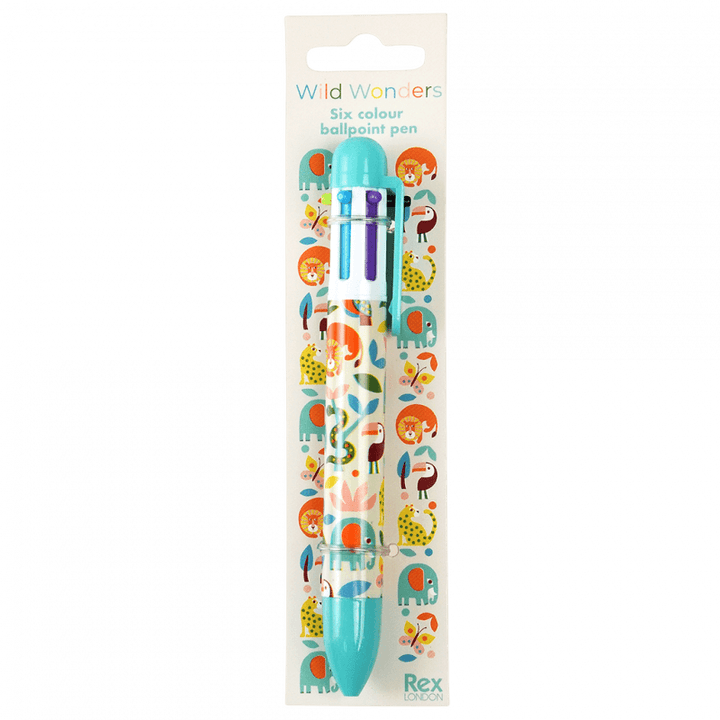 Gainsborough Giftware - Six colour pen - Wild Wonders