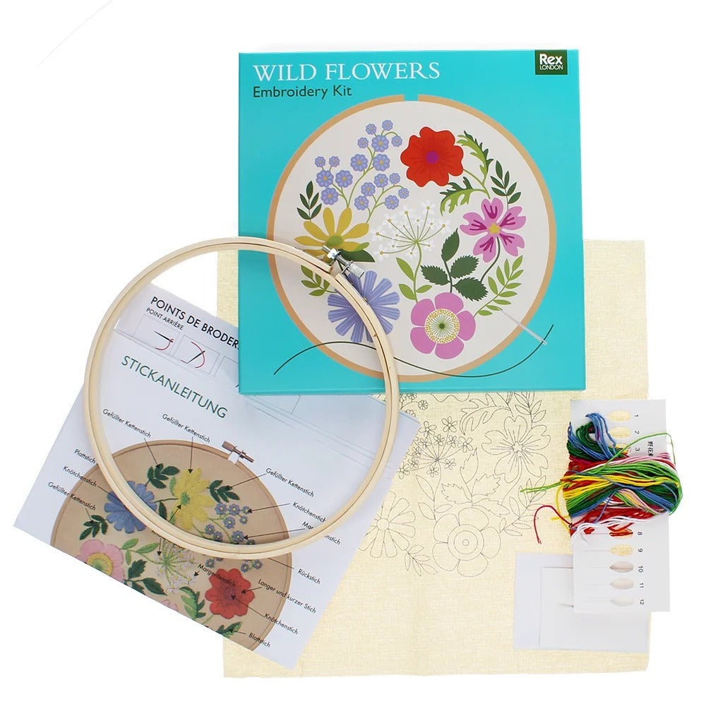 Rex London - Embroidery Kit - Wild Flowers