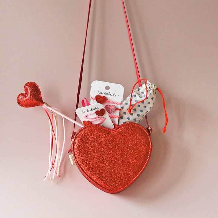 Rockahula - Bag - Love Heart Glitter - Mabel & Fox