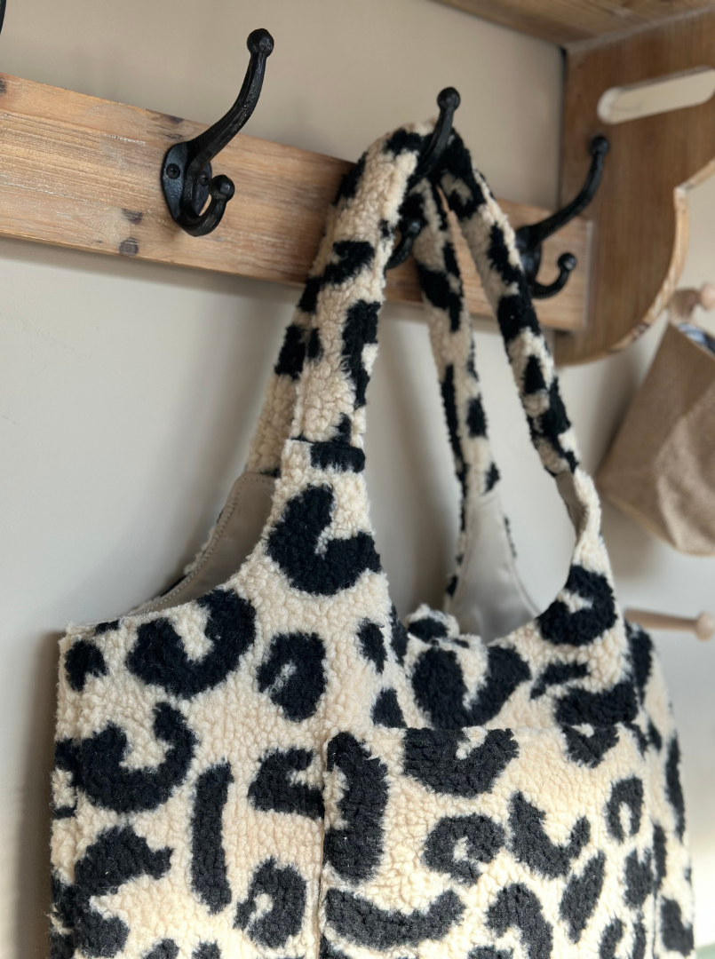 Mabel & Fox - Teddy Tote Bag - Leopard - Mabel & Fox