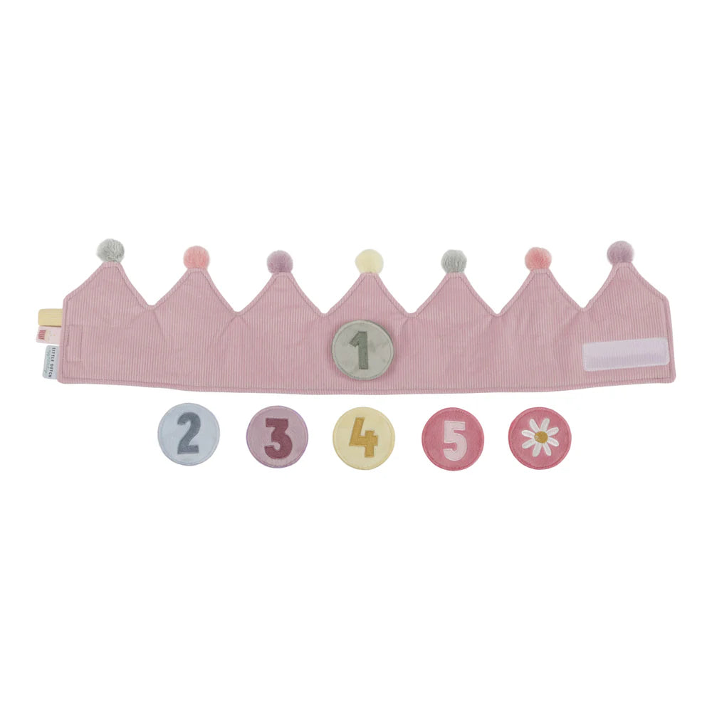 Little Dutch - Birthday Crown with Numbers - Pink