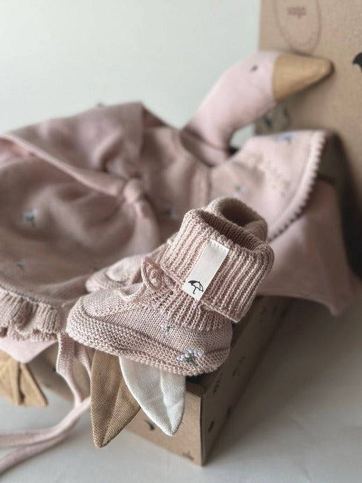 Saga Copenhagen- Baby Booties - Mellow Rose