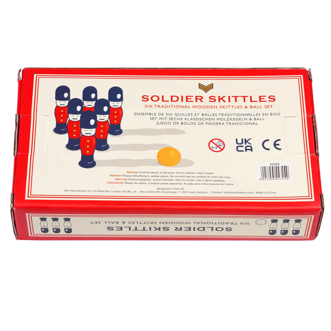 Rex London - Traditional Wooden Skittles - Soldier