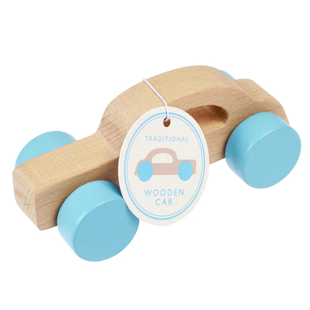 Rex London - Wooden Push Along Toy - Car