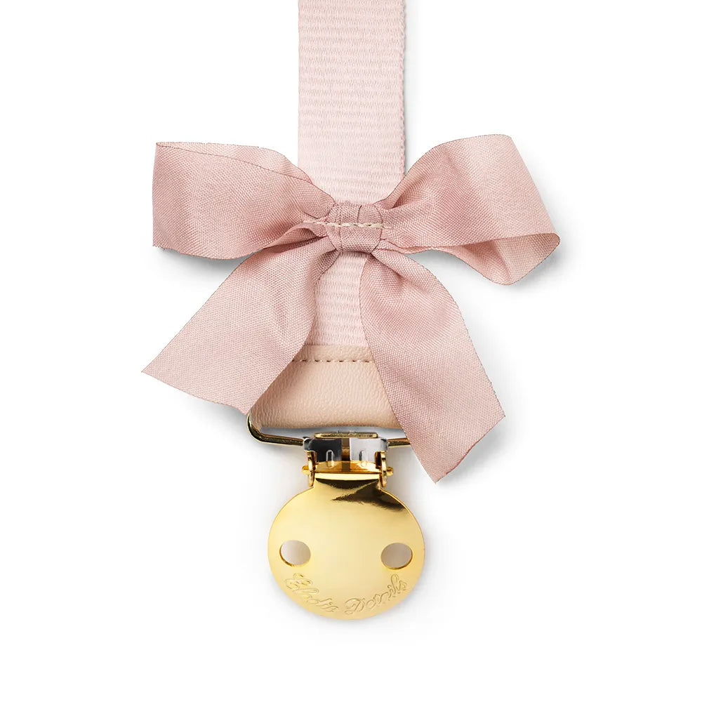 Elodie - Soother Clip - Powder Pink - Mabel & Fox