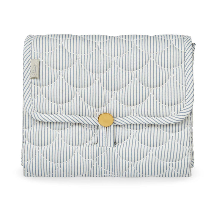 Cam Cam Copenhagen - Quilted Changing Mat  - Classic Stripes Blue / Praline