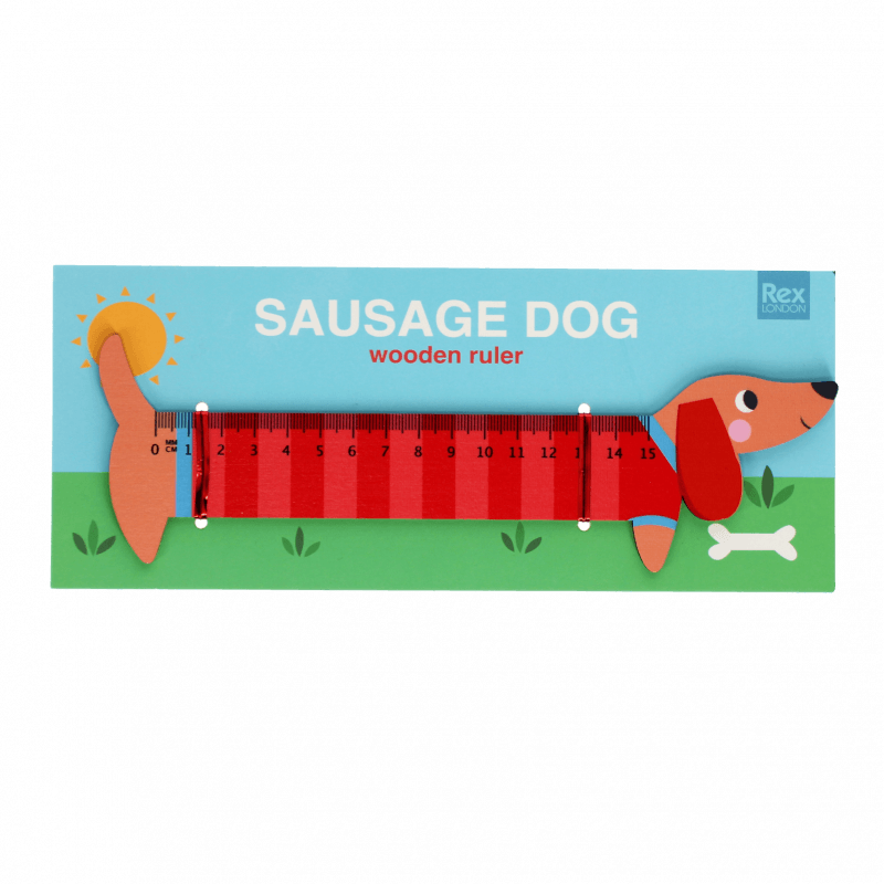 Rex London - Wooden ruler - Sausage Dog