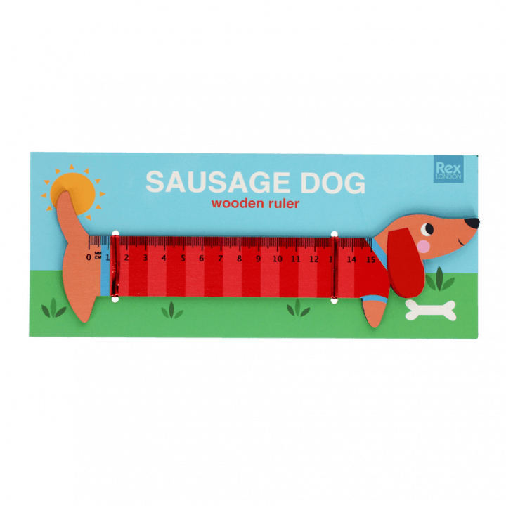 Rex London - Wooden ruler - Sausage Dog