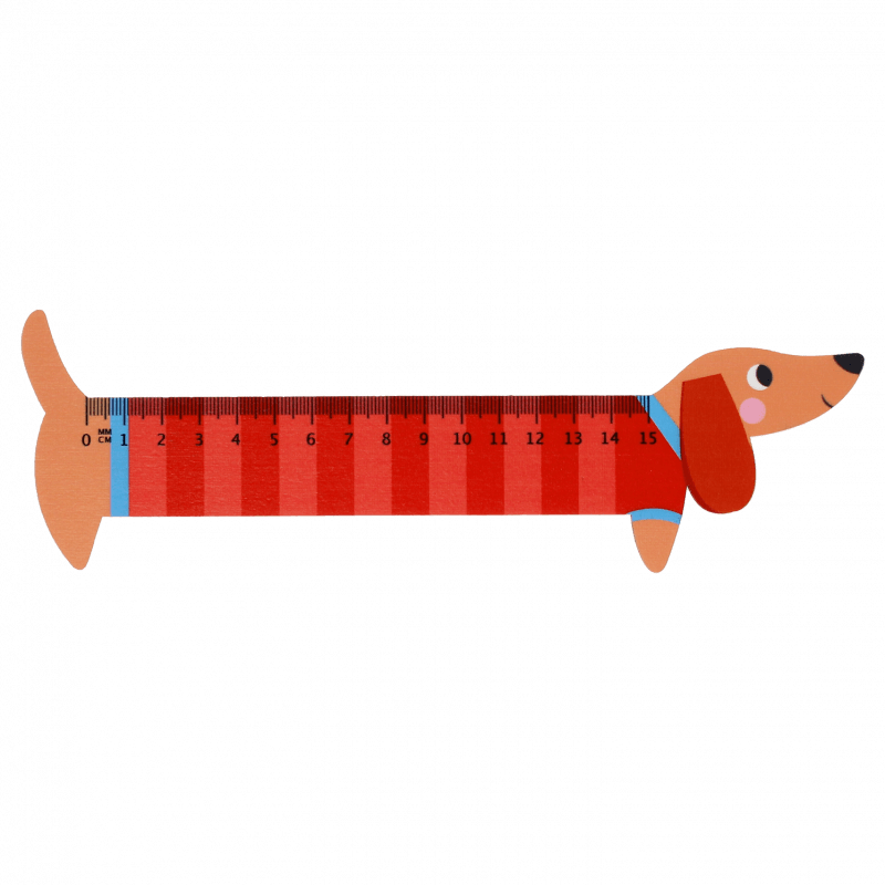 Rex London - Wooden ruler - Sausage Dog