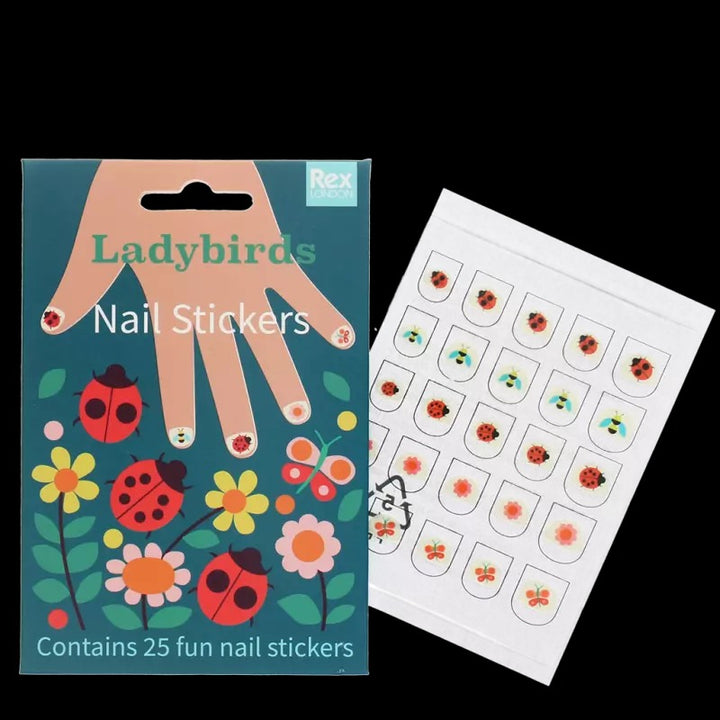 Rex London - Children's Nail Stickers - Ladybird