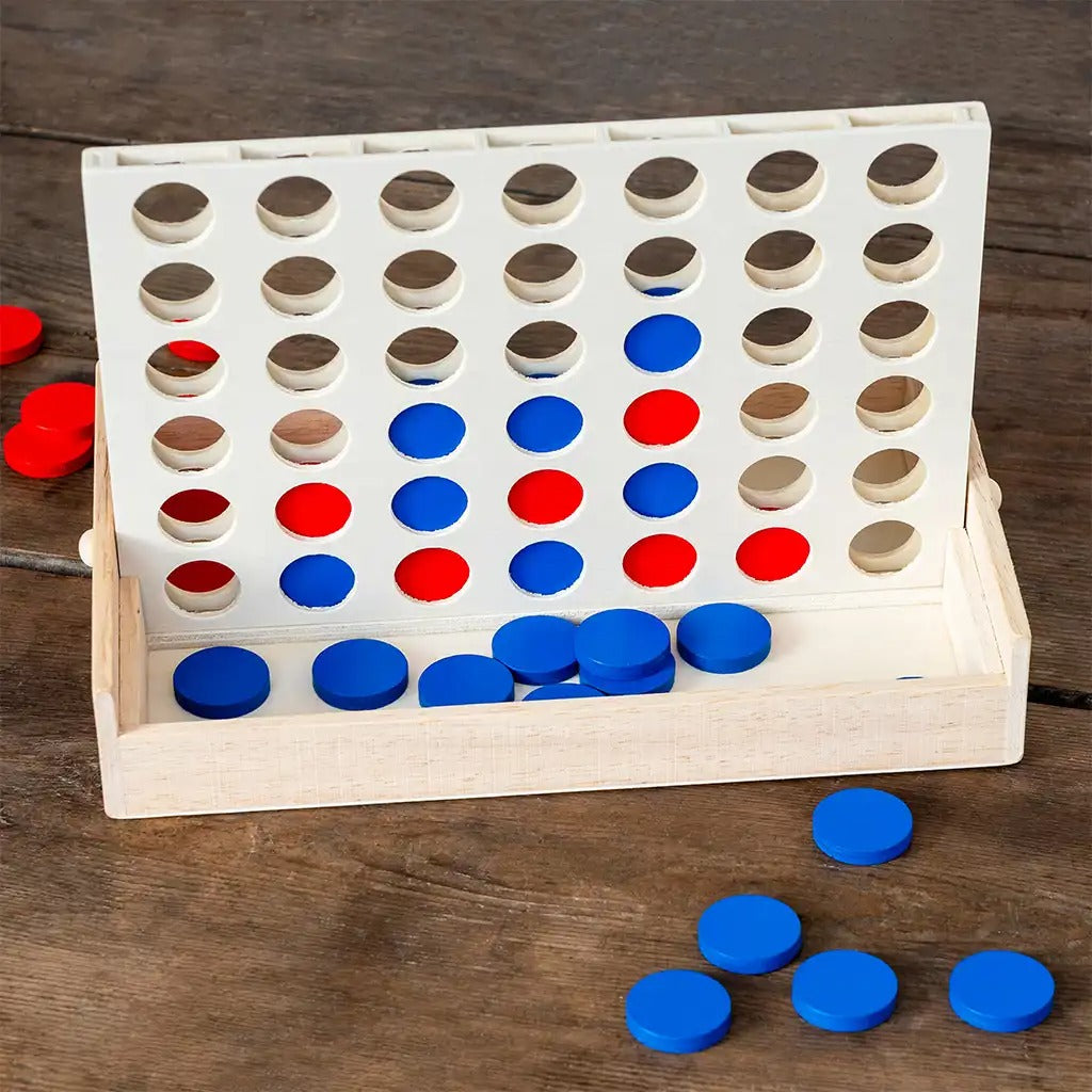 Rex London - Wooden Four In A Row Game Set