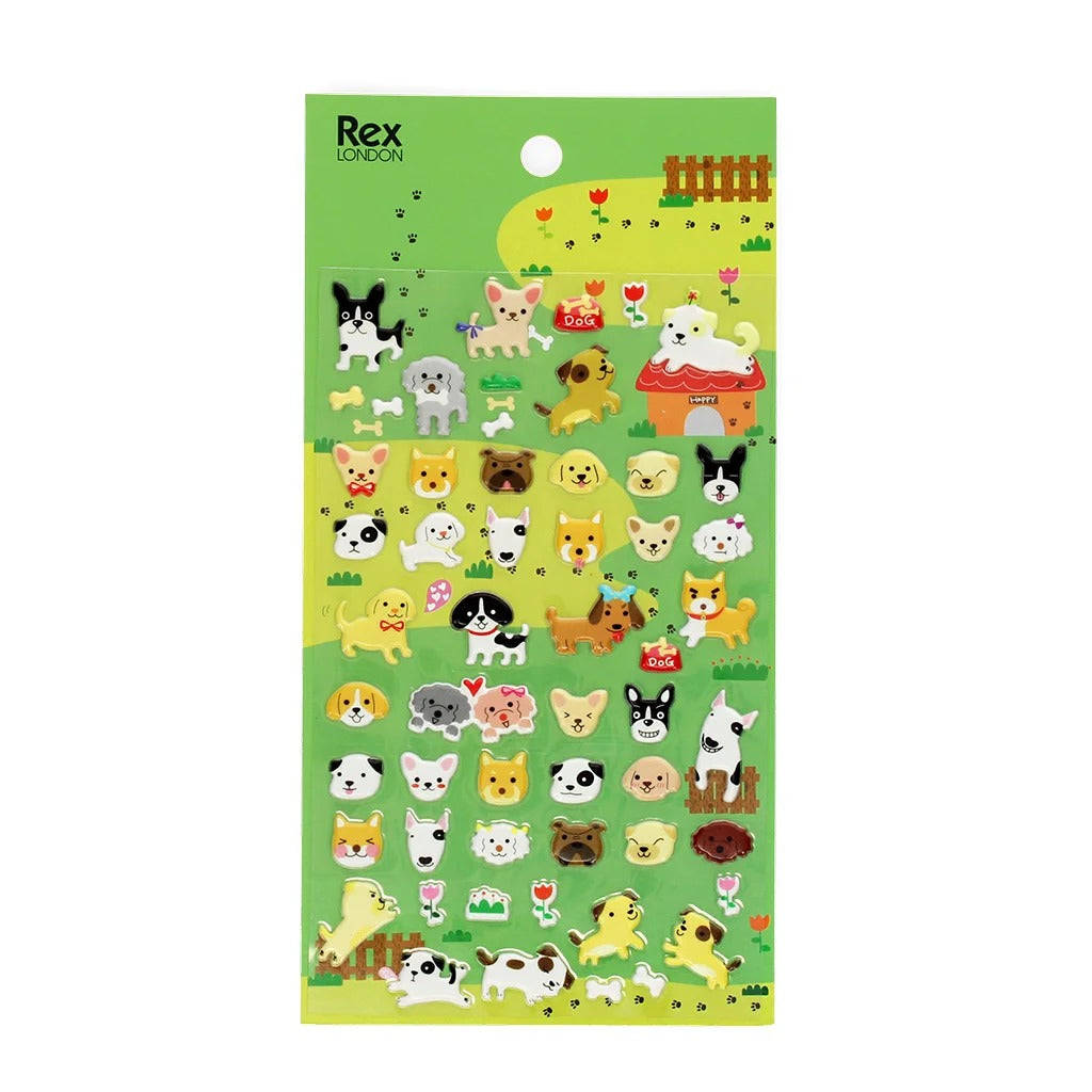 Rex London - 3D Puffy Stickers - Dogs