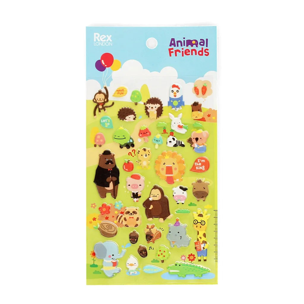 Rex London - 3D Puffy Stickers - Animal Friends