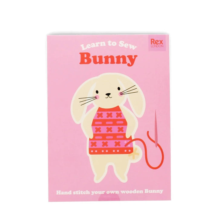 Rex London - Learn To Sew - Wooden Hand-Stitch Set - Bunny