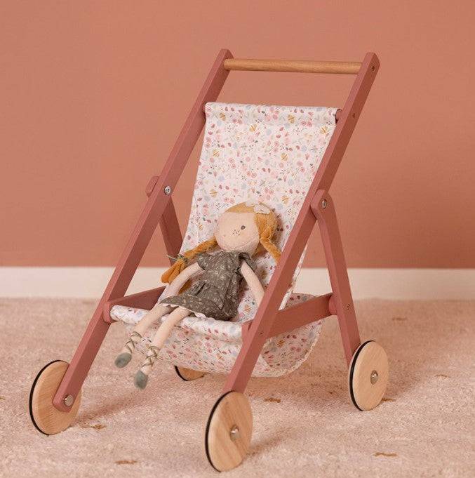 Little Dutch - Wooden doll stroller