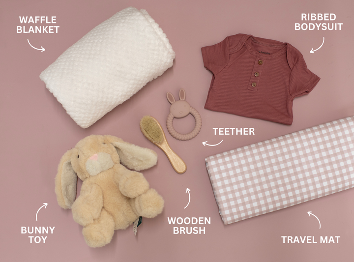 Mabel & Fox - Personalised Baby Gift Set - Blush