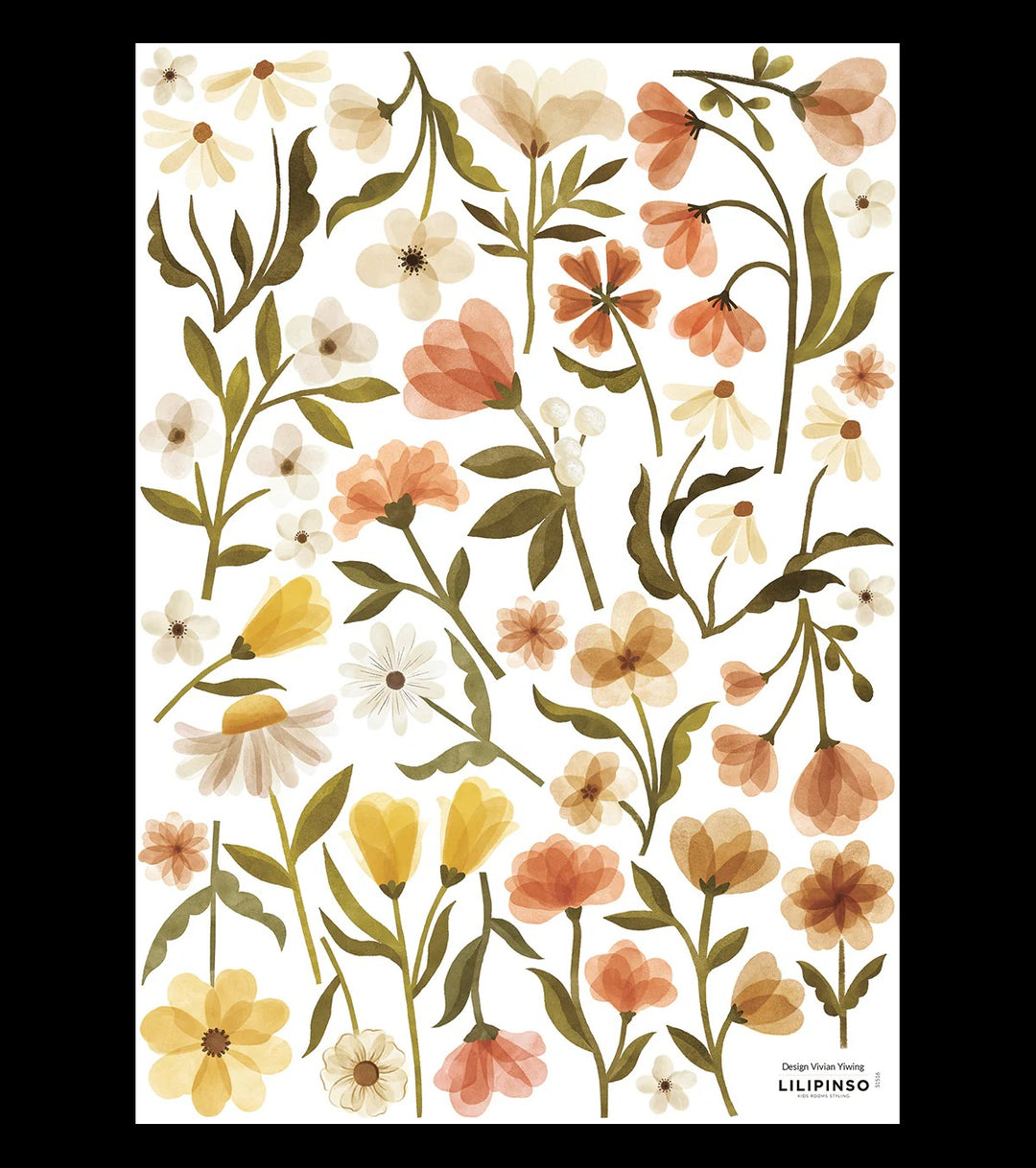 Lilipinso - Wall Decals - Vintage Flowers