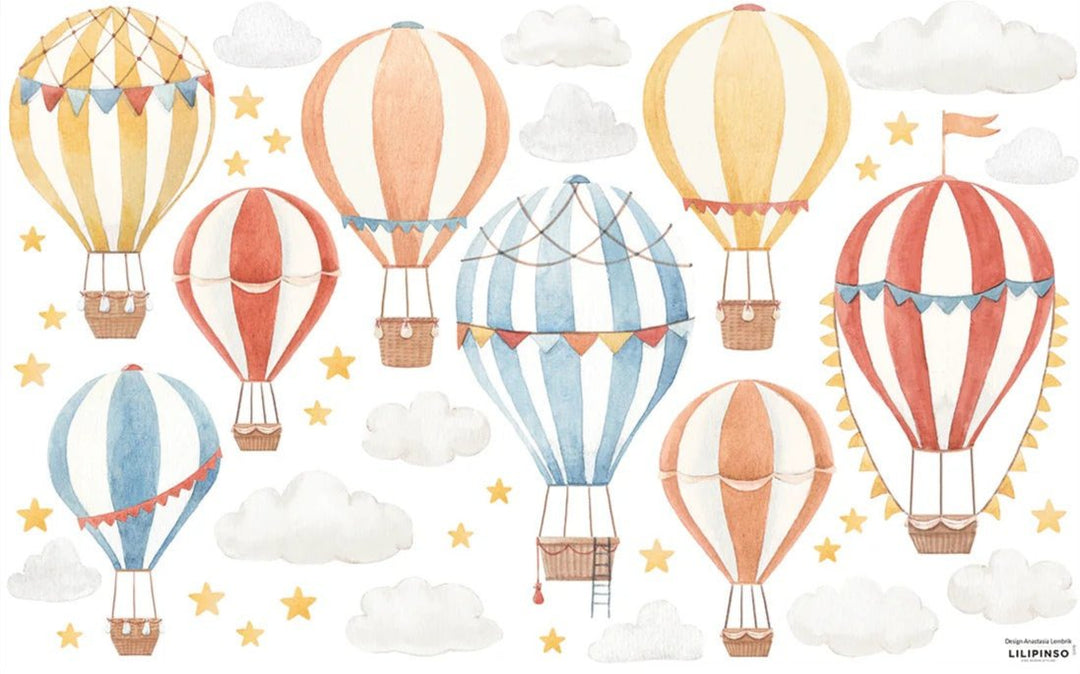 Lilipinso - Wall Decals - Hot-Air Balloons