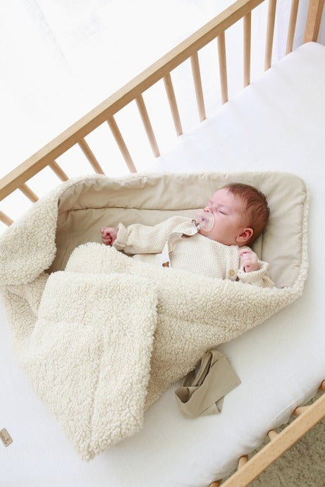 Babyly - Boucle Baby Wrap - Cream - Mabel & Fox