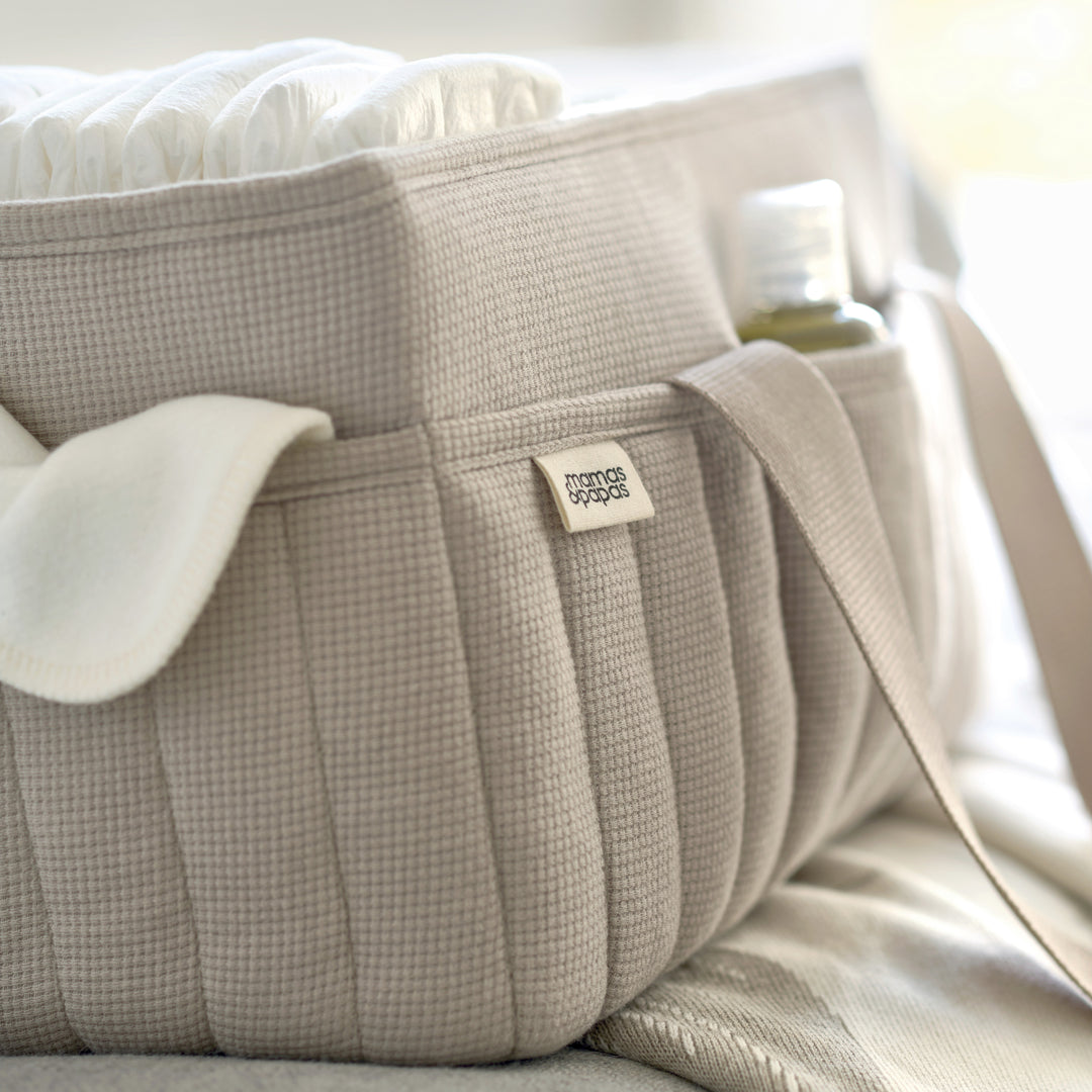 Mamas & Papas - Nappy Caddy - Neutral Waffle