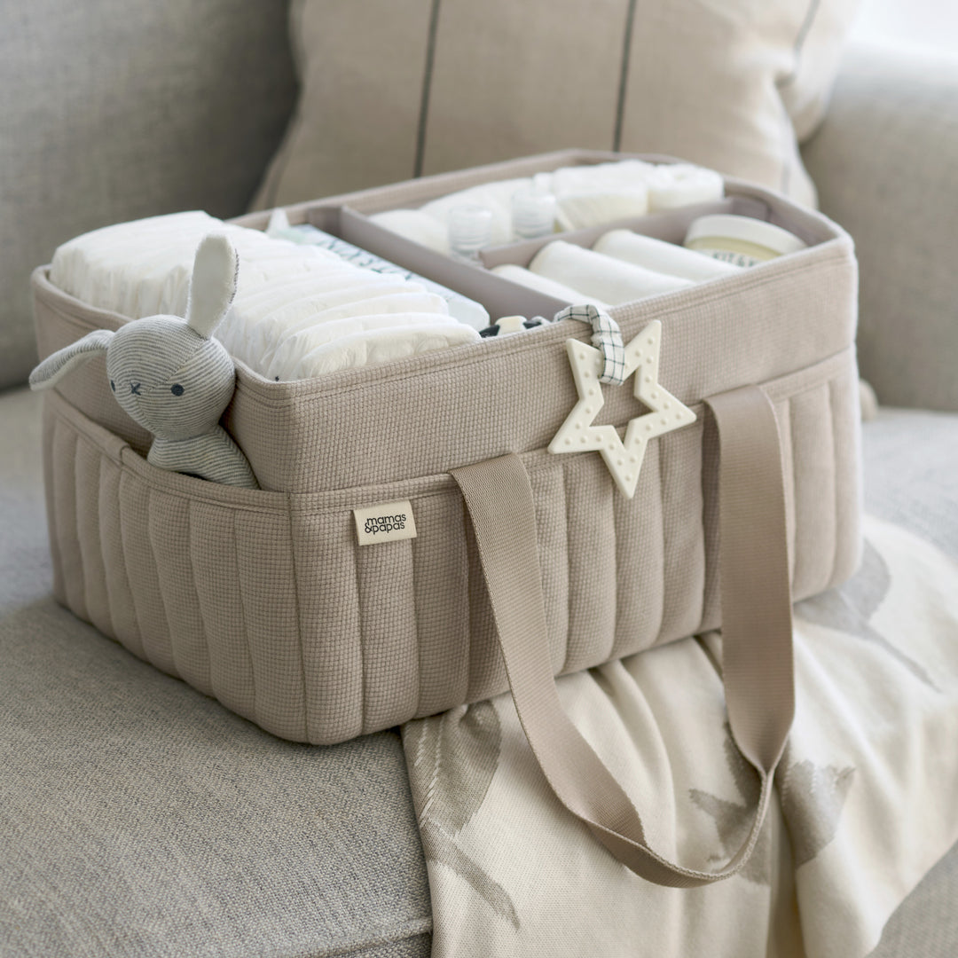 Mamas & Papas - Nappy Caddy - Neutral Waffle