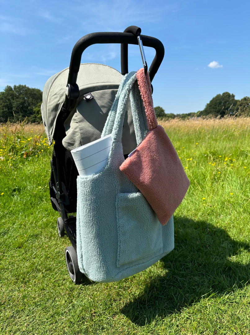 Mabel & Fox - Teddy Tote Bag - Ice Blue