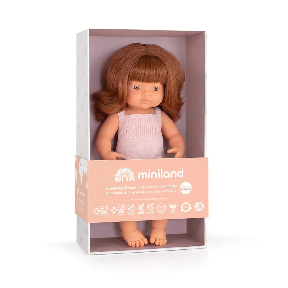 Miniland - Doll - Redhead Girl