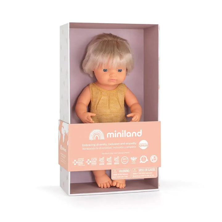 Miniland - Doll - Caucasian Girl Hearing Implant