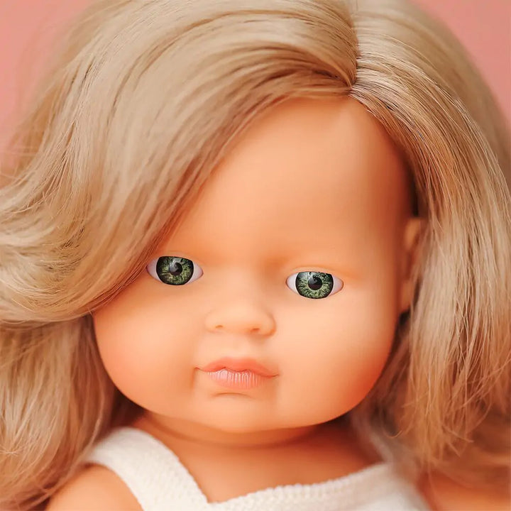 Miniland - Doll - Caucasian Dark Blonde Girl