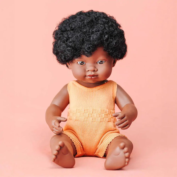 Miniland - Doll - African Girl