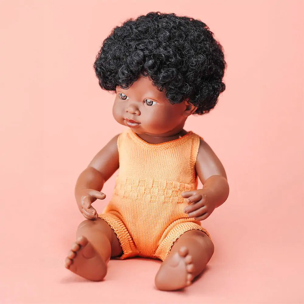 Miniland - Doll - African Girl