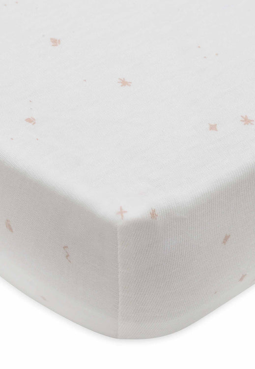 Jollein -  Fitted Sheet 60x120cm - Twinkling - Wild Rose