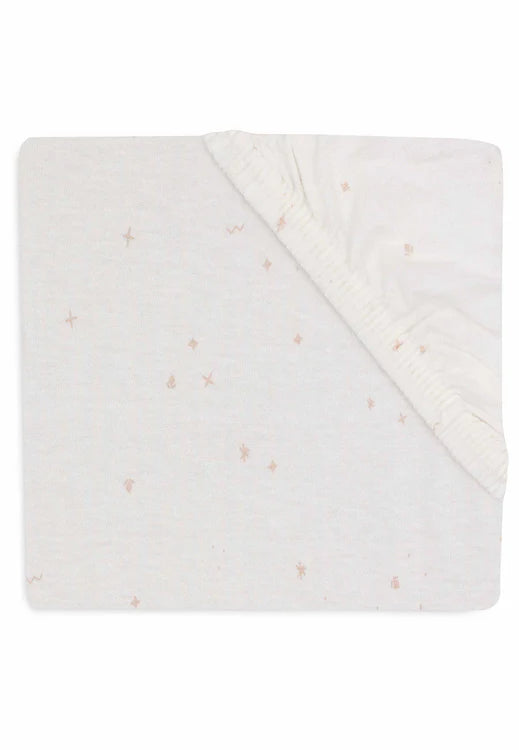 Jollein -  Fitted Sheet 60x120cm - Twinkling - Wild Rose