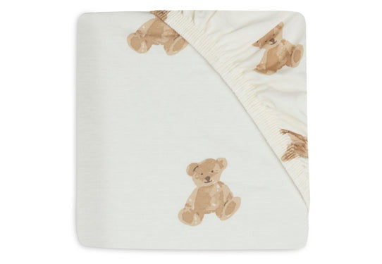 Jollein -  Fitted Sheet 70x140cm - Teddy Bear