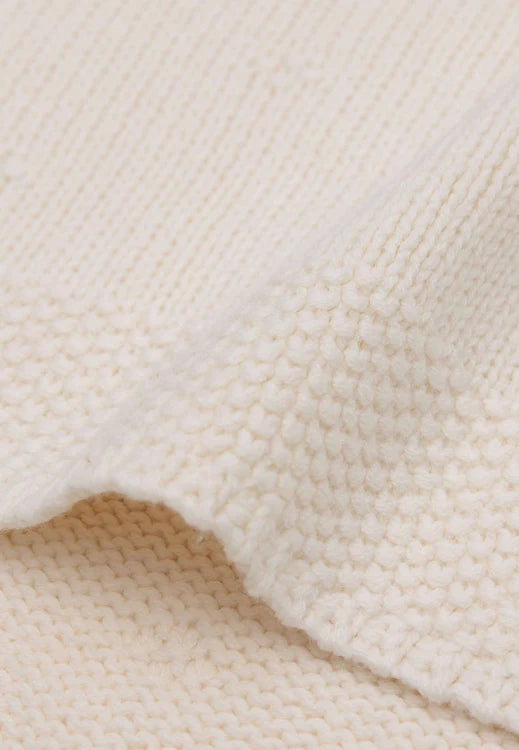 Jollein - Cradle Blanket -  Cosy Knit - Ivory